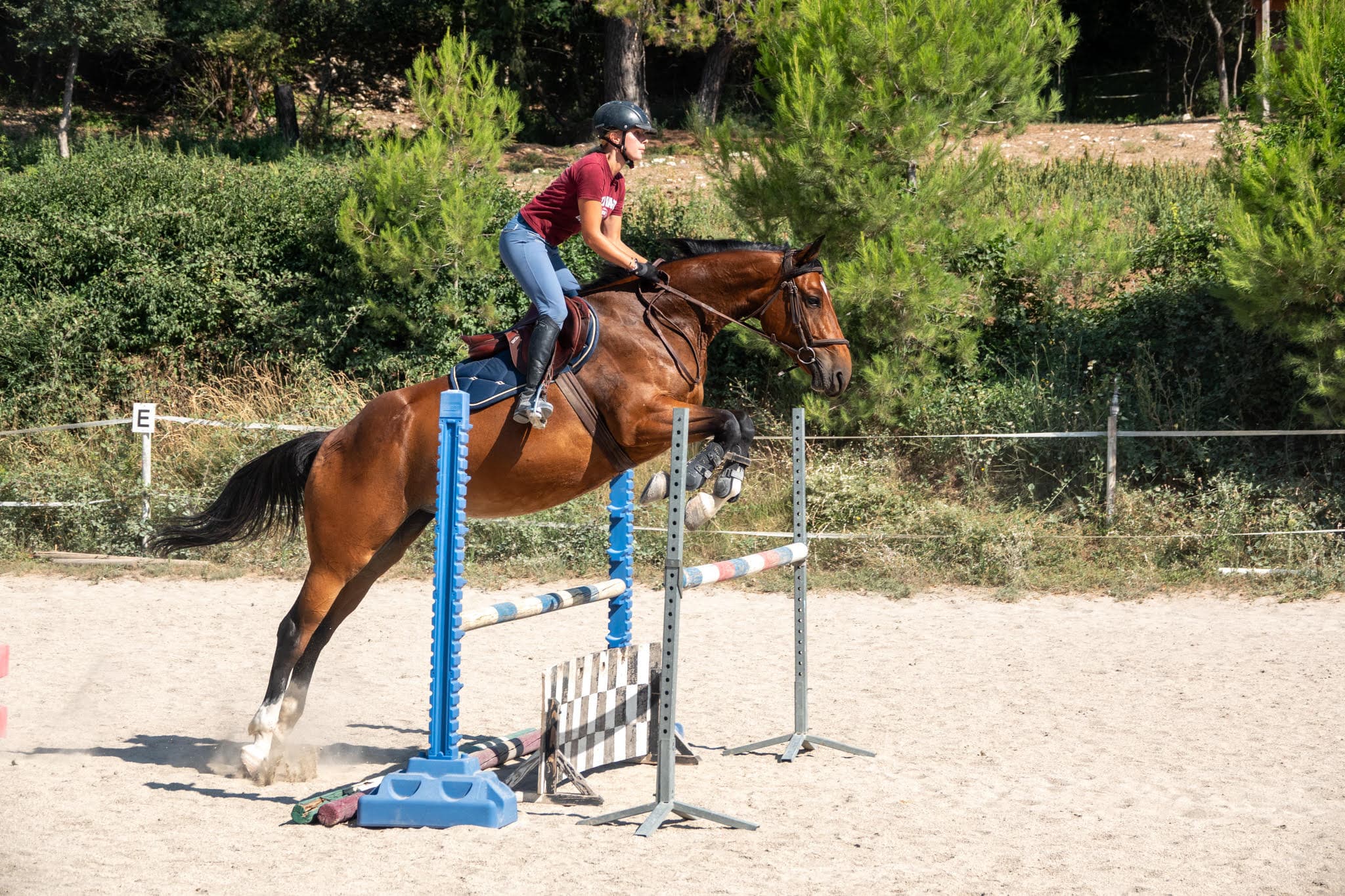 Clemence Medail saut à cheval