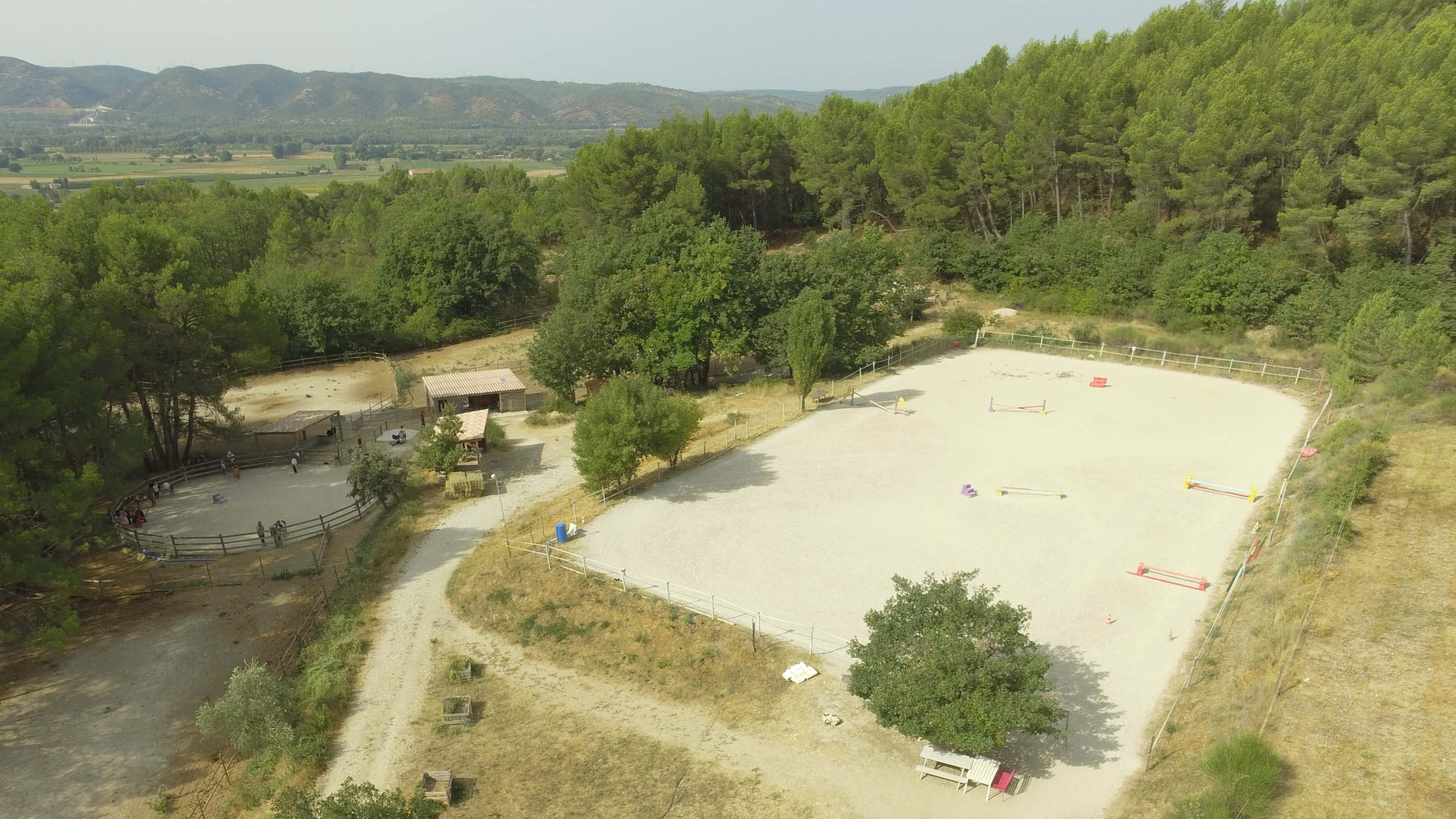 Vue aérienne du domaine et de la carrière
